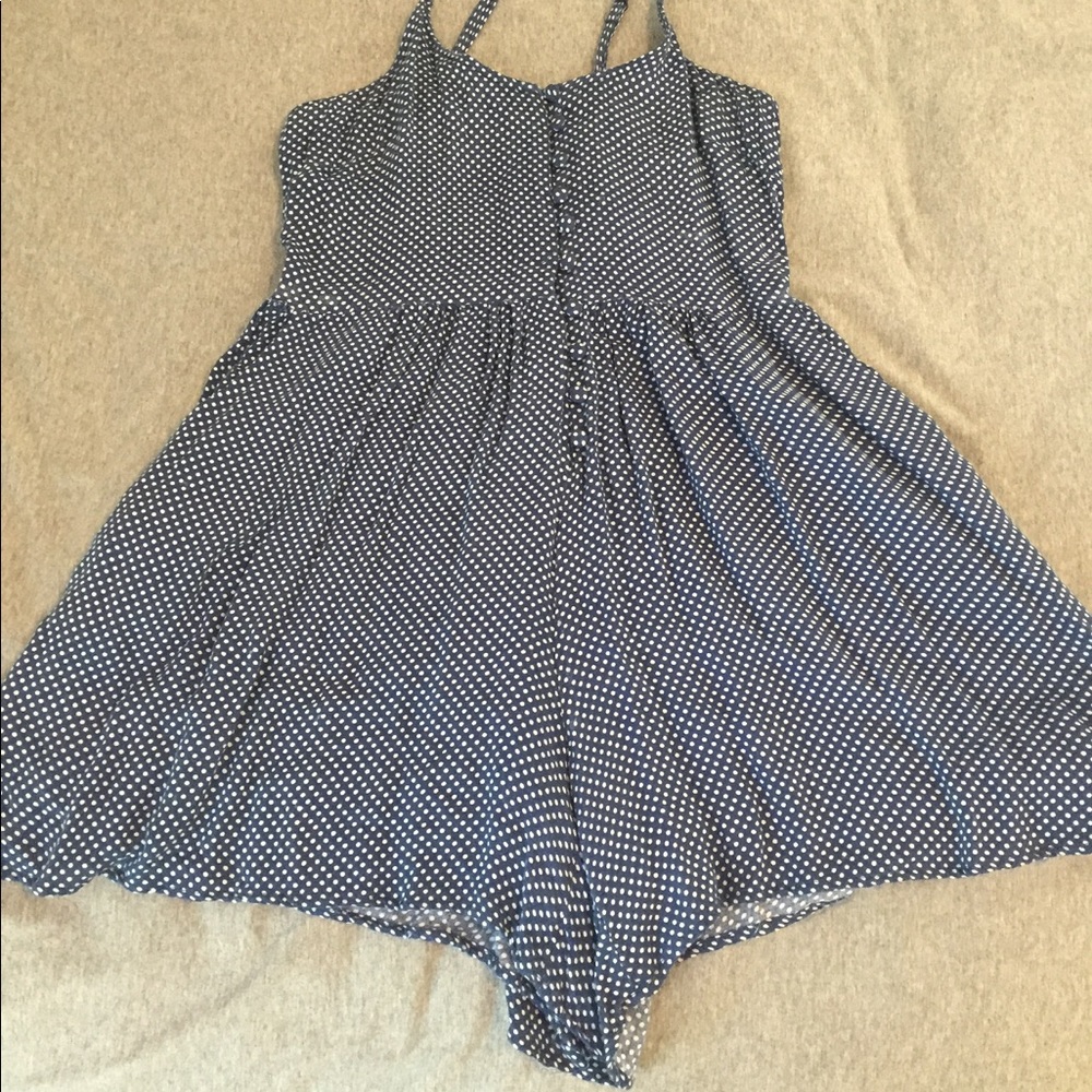 50s style button down romper